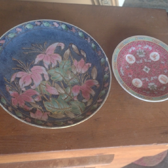 Floral Decorative Hand Painted Plates - Picture 1 of 6